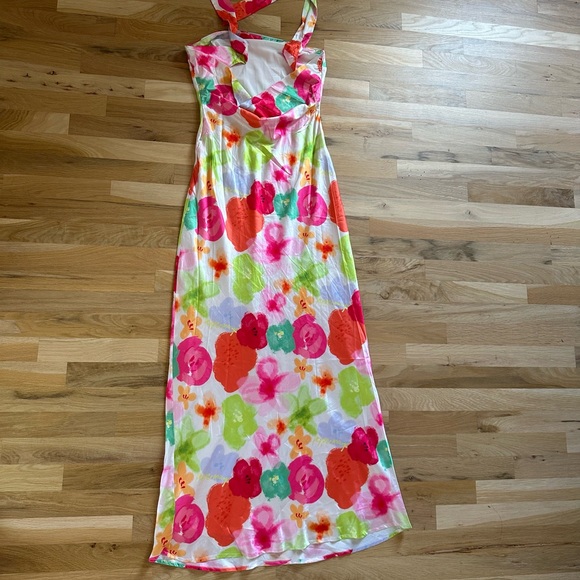 Peppermayo No Service Satin Maxi Dress - Blurred Blossom - Picture 7 of 9